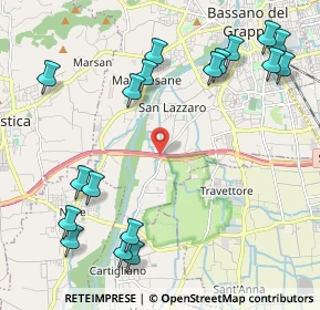 Mappa Via SS248, 36061 Bassano del Grappa VI, Italia (2.63278)