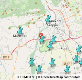 Mappa Via SS248, 36061 Bassano del Grappa VI, Italia (5.41923)