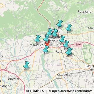 Mappa Via SS248, 36061 Bassano del Grappa VI, Italia (5.82)