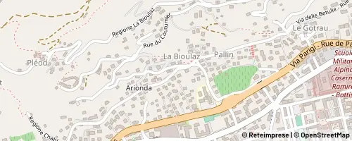 Mappa Aoste