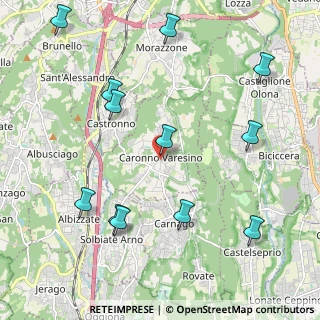 Mappa Via Alessandro Volta, 21040 Caronno Varesino VA, Italia (2.45)