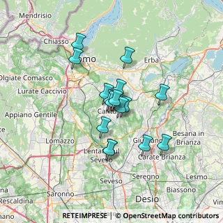 Mappa Viale Ospedale, 22063 Cantù CO, Italia (4.94938)