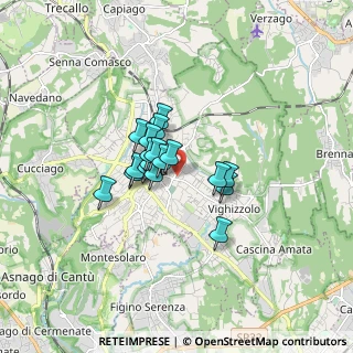 Mappa Viale Ospedale, 22063 Cantù CO, Italia (1.02333)