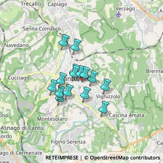 Mappa Viale Ospedale, 22063 Cantù CO, Italia (1.16733)