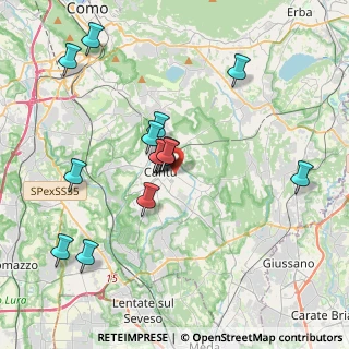 Mappa Viale Ospedale, 22063 Cantù CO, Italia (3.65333)