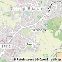 Mapa Cassago Brianza