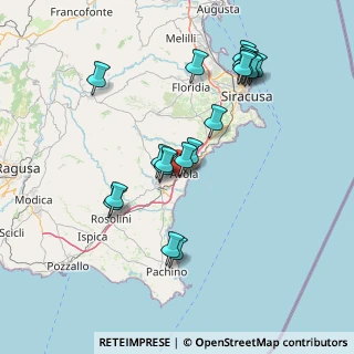 Mappa Contrada Risicone Circonvallazione di Avola Centro Commerciale Il Giardino, 96012 Avola SR, Italia (17.4015)