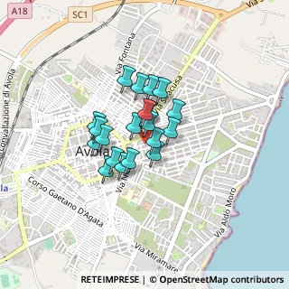 Mappa Via Maria Montessori, 96012 Avola SR, Italia (0.303)