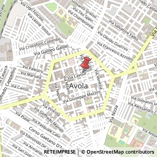Mappa Via Camillo Benso Conte di Cavour, 29, 96012 Avola, Siracusa (Sicilia)