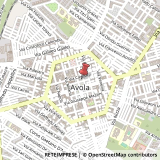 Mappa Piazza umberto i 14, 96012 Avola, Siracusa (Sicilia)