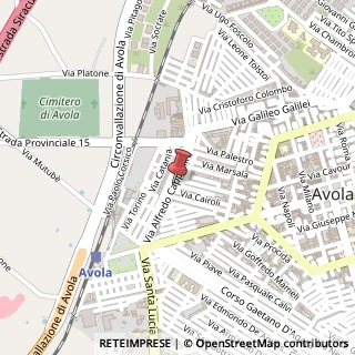 Mappa Via Cappellini, 68, 96012 Avola, Siracusa (Sicilia)