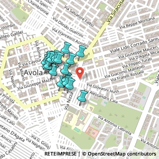 Mappa Via Giovanni Huss, 96012 Avola SR, Italia (0.207)