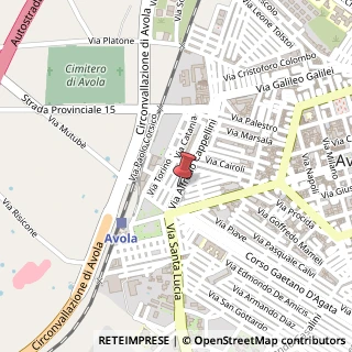 Mappa Via Cappellini, 25, 96012 Avola, Siracusa (Sicilia)