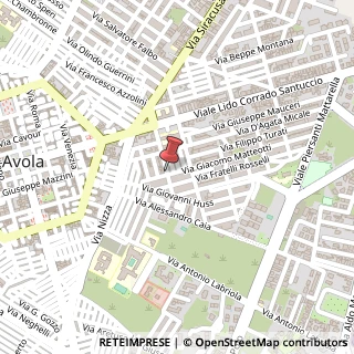 Mappa Via einaudi 1, 96012 Avola, Siracusa (Sicilia)