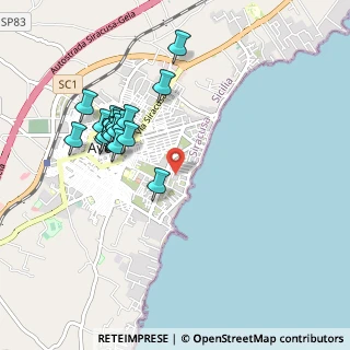 Mappa Via Emanuela Loi, 96012 Avola SR, Italia (1.04722)