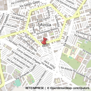 Mappa Piazza Enrico Toti, 4, 96012 Avola, Siracusa (Sicilia)