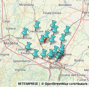 Mappa Via Zenerigolo, 40017 San Giovanni in Persiceto BO, Italia (11.352)