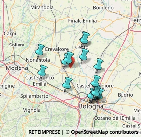 Mappa Via Zenerigolo, 40017 San Giovanni in Persiceto BO, Italia (12.9225)