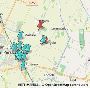 Mappa Via Zenerigolo, 40017 San Giovanni in Persiceto BO, Italia (2.28)