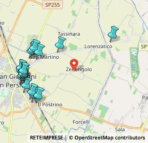 Mappa Via Zenerigolo, 40017 San Giovanni in Persiceto BO, Italia (2.659)