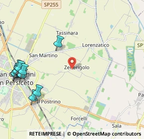 Mappa Via Zenerigolo, 40017 San Giovanni in Persiceto BO, Italia (2.9925)