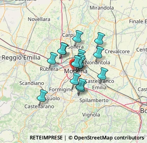 Mappa Via Lazzaro Spallanzani, 41124 Modena MO, Italia (8.15188)
