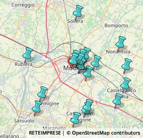 Mappa Via Lazzaro Spallanzani, 41124 Modena MO, Italia (7.317)