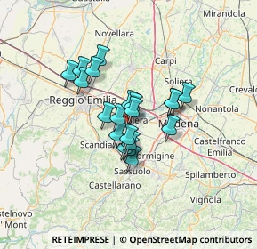 Mappa Via Antonio Caponnetto, 42122 Rubiera RE, Italia (9.2685)