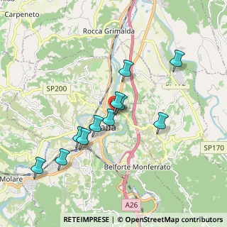 Mappa Via Novi Ligure, 15076 Ovada AL, Italia (1.72182)