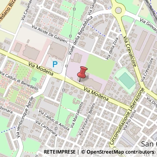 Mappa Via Modena, 56, 40017 San Giovanni in Persiceto, Bologna (Emilia Romagna)
