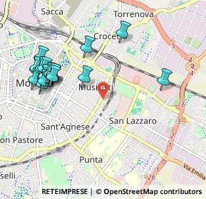 Mappa Via M. Bonacini, 41122 Modena MO, Italia (1.15)