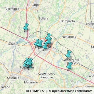 Mappa Via M. Bonacini, 41122 Modena MO, Italia (7.47462)