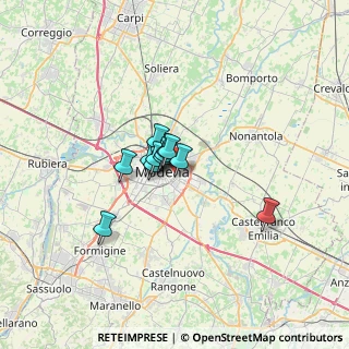 Mappa Via M. Bonacini, 41122 Modena MO, Italia (3.605)