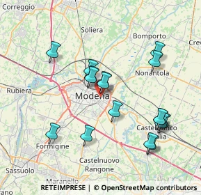 Mappa Via M. Bonacini, 41122 Modena MO, Italia (7.42471)