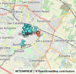 Mappa Via M. Bonacini, 41122 Modena MO, Italia (1.327)