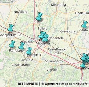 Mappa Via M. Bonacini, 41122 Modena MO, Italia (18.49533)