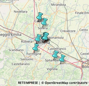 Mappa Via M. Bonacini, 41122 Modena MO, Italia (7.97667)