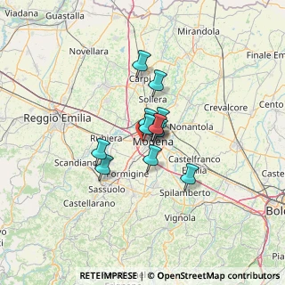 Mappa Via Edoardo Corsini, 41126 Modena MO, Italia (7.52667)
