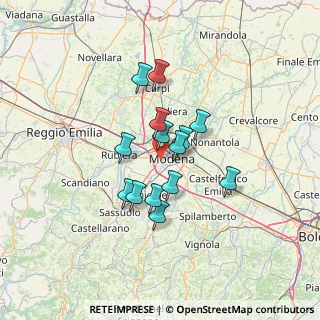 Mappa Via Edoardo Corsini, 41126 Modena MO, Italia (10.10214)