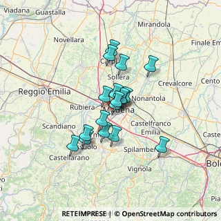 Mappa Via Edoardo Corsini, 41126 Modena MO, Italia (9.57222)