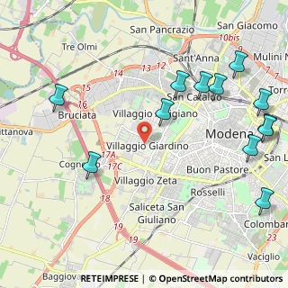 Mappa Via Edoardo Corsini, 41126 Modena MO, Italia (2.755)