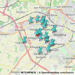 Mappa Via Edoardo Corsini, 41126 Modena MO, Italia (1.4195)