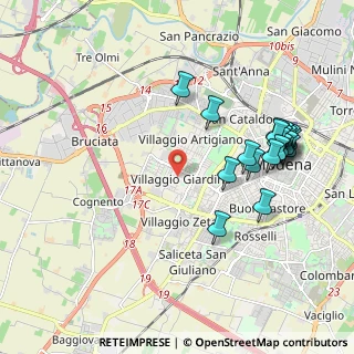 Mappa Via Edoardo Corsini, 41126 Modena MO, Italia (2.1985)