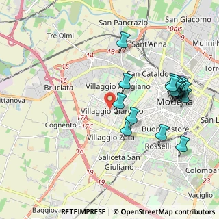 Mappa Via Edoardo Corsini, 41126 Modena MO, Italia (2.257)