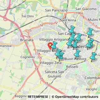 Mappa Via Edoardo Corsini, 41126 Modena MO, Italia (2.21385)