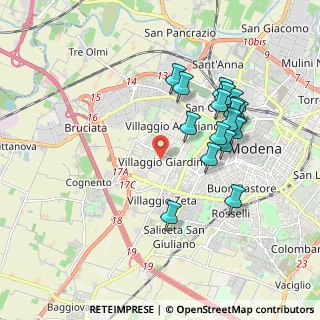 Mappa Via Edoardo Corsini, 41126 Modena MO, Italia (1.83235)