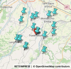 Mappa Via del Popolo, 43029 Traversetolo PR, Italia (6.69053)