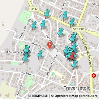 Mappa Via del Popolo, 43029 Traversetolo PR, Italia (0.26071)