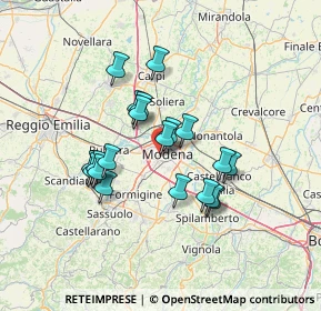 Mappa Strada San Faustino, 41124 Modena MO, Italia (11.4075)