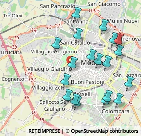 Mappa Strada San Faustino, 41124 Modena MO, Italia (2.15211)